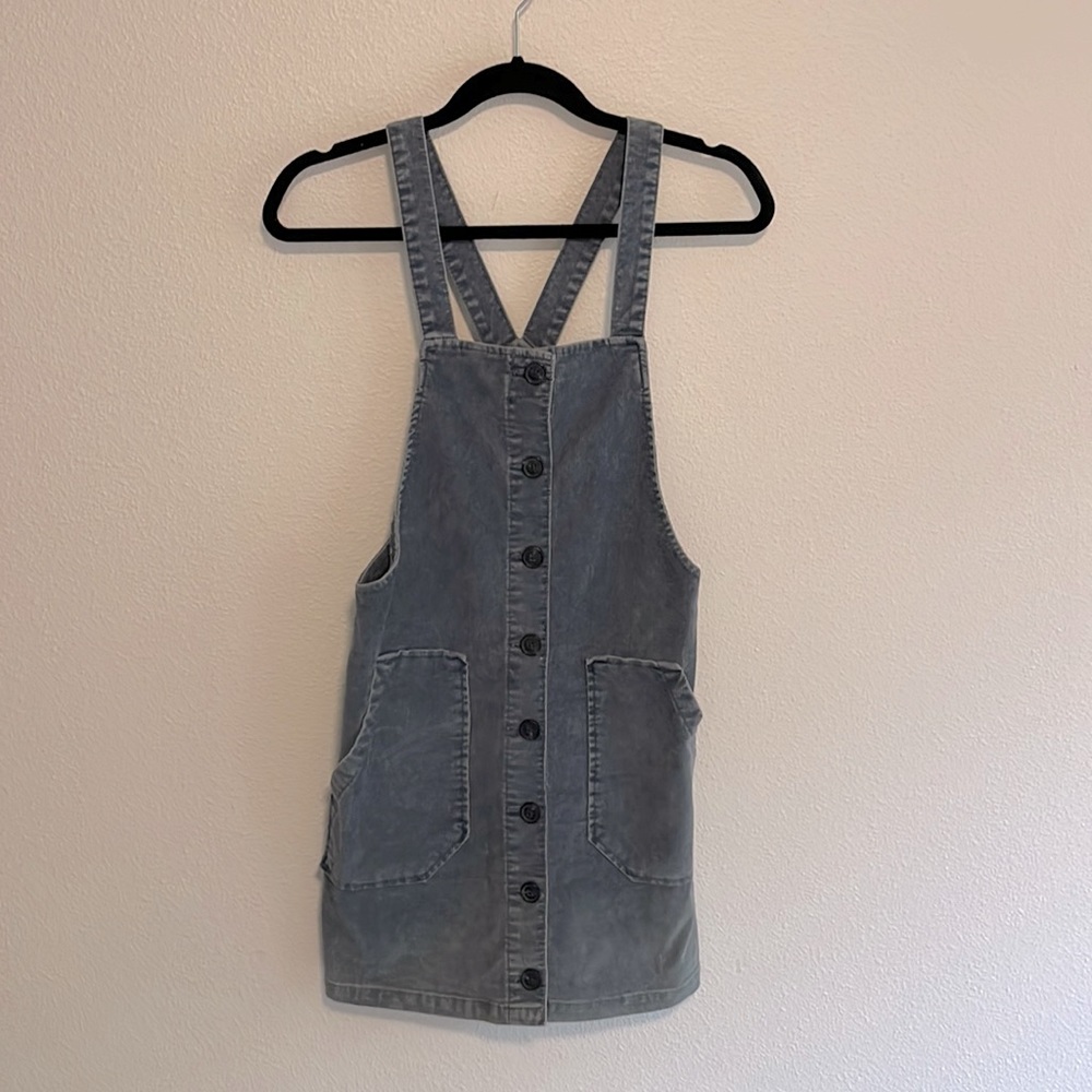 Corduroy button down dress XS